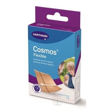 COSMOS Flexible náplasť na rany, elastická textilná (6x10 cm) 1x5 ks obrázok