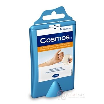 COSMOS (HYDRO-ACTIVE) náplasť na drobné poranenia (65x90 mm) 3 ks + nožnice, 1x1 set obrázok