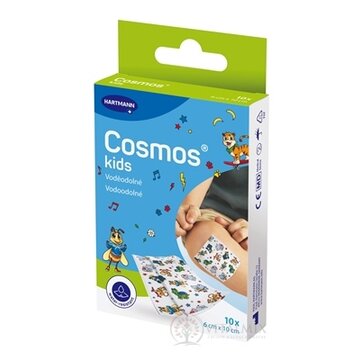 Cosmos Kids vodeodolná detská náplasť na rany, (6 cm x 10 cm) (inov.2025) 1x10 ks obrázok