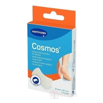 COSMOS Na pľuzgiere na päte hydrokoloidná náplasť (45 x 76 mm) 1x5 ks obrázok