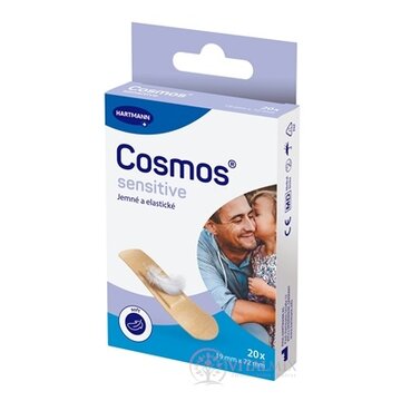 Cosmos Sensitive jemná elastická náplasť na rany, (19 mm x 72 mm) (inov.2025) 1x20 ks obrázok