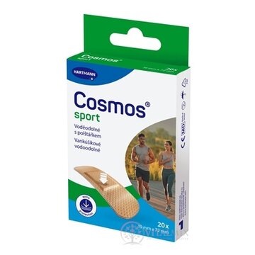 Cosmos Sport vodeodolná náplasť na rany, (19 mm x 72 mm) (inov.2025) 1x20 ks obrázok