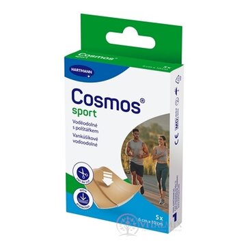 Cosmos Sport vodeodolná náplasť na rany, (6 cm x 10 cm) (inov.2025) 1x5 ks obrázok
