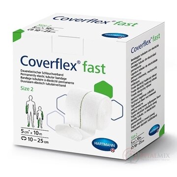 Coverflex fast elastický hadicový obväz veľ. 2 (5cm x 10m) 1x1 ks obrázok