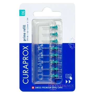 CURAPROX CPS 06 prime refill tyrkysová medzizubné kefky bez držiaka 1x8 ks obrázok
