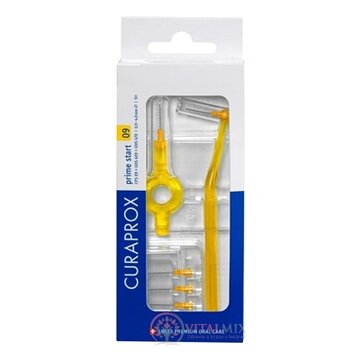 CURAPROX CPS 09 prime start žltá medzizubné kefky 5 ks + držiaky UHS 409 a UHS 470, 1x1 set obrázok