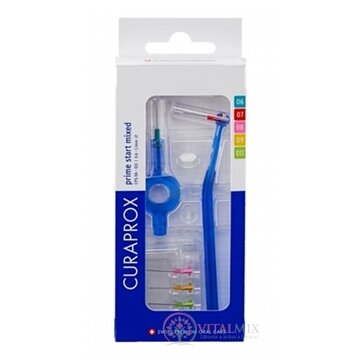 CURAPROX CPS Prime Start Mixed medzizubné kefky 5 ks + handy držiak UHS 409 a UHS 470, 1x1 set obrázok