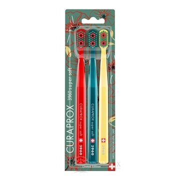 CURAPROX CS 3960 supersoft Edícia vlčích makov zubná kefka (2+1) 1x3 ks obrázok