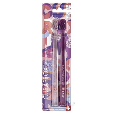 CURAPROX CS 5460 ultrasoft Radostná Edícia zubná kefka (dvojbalenie), 1x2 ks obrázok