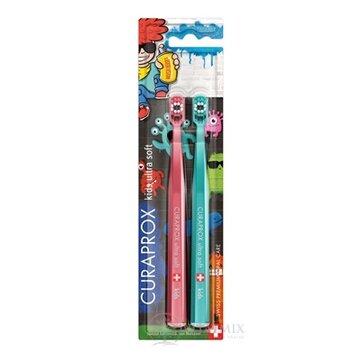 CURAPROX CS 5500 Kids ultrasoft Grafity Edícia detská zubná kefka (dvojbalenie), 1x2 ks obrázok