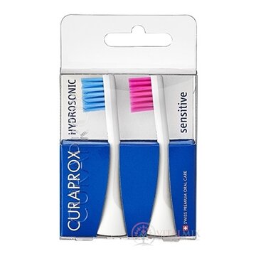 CURAPROX HYDROSONIC SENSITIVE Hydrosonická náhradná hlavica, modrá + ružová, 1x2 ks obrázok