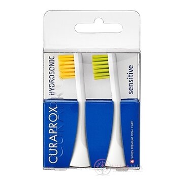 CURAPROX HYDROSONIC SENSITIVE Hydrosonická náhradná hlavica, žltá + zelená, 1x2 ks obrázok