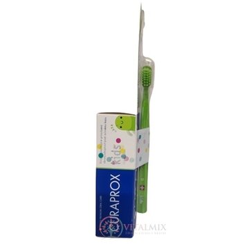 CURAPROX Kids 6+ + CS 5500 kids ultra soft detská zubná pasta, príchuť mäta 60 ml + zubná kefka 1x1 set obrázok