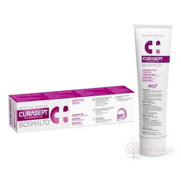 CURASEPT BIOSMALTO SENSITIVE TEETH zubná pasta pre citlivé zuby 1x75 ml obrázok