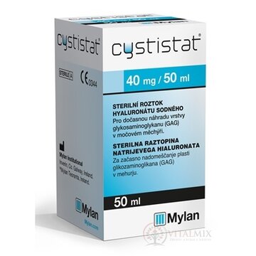 CYSTISTAT 40mg/50ml sterilný roztok hyaluronátu sodného inj 1x50 ml obrázok