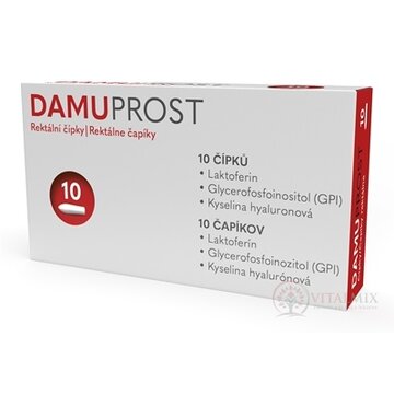 DAMUPROST čapíky rektálne 1x10 ks obrázok