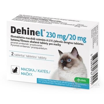 DEHINEL 230 mg/20 mg pre mačky tbl flm 1x2 ks obrázok