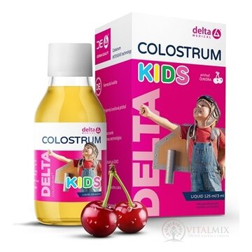 DELTA COLOSTRUM KIDS Čerešňa tekuté 1x125 ml obrázok