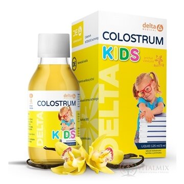 DELTA COLOSTRUM KIDS Vanilka tekuté 1x125 ml obrázok