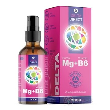 DELTA DIRECT Mg + B6 sprej, nano (66 denných dávok) 1x100 ml obrázok