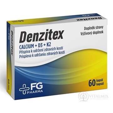 DENZITEX - FG Pharma cps (inov. 2022) (calcium+D3+K2) 1x60 ks obrázok