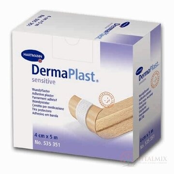 DERMAPLAST SENSITIVE náplasť na rany z netkaného textilu (6cm x 5m) 1x1 ks obrázok