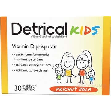 Detrical Kids Vitamín D s príchuťou kola pastilky 1x30 ks obrázok