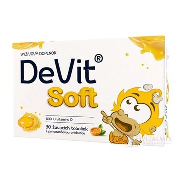 DeVit Soft žuvacie tobolky s pomarančovou príchuťou 1x30 ks obrázok