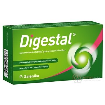 Digestal tablety gastrorezistentné (tráviace enzýmy) 1x20 ks obrázok