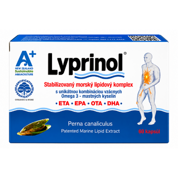 Lyprinol  60cps   pri zápaĺoch kĺbov a dých. ciest - lyprinol