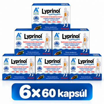 Lyprinol  6x60cps pri záp.kĺbov a dých. ciest - lyprinol 6x60
