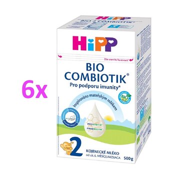 Hipp 2 bio combiotik následná mliečna výživa (od ukončeného 6. mesiaca) 6x500 g - hipp-mleko-hipp-2-bio-combiotik-500g-2391030-1000x1000-square