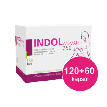Indol woman 250 akcia cps (pre ženy) 120+60 zadarmo (180 ks), 1x1 set - 120plus60cps_2014