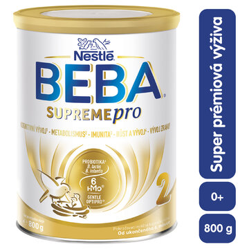 Beba supremepro 2, 6 hmo, následné detské mlieko, 800 g - supreme 2