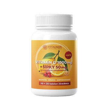 Vitalmix vitamín c 1000mg + šípky 50mg forte 90+20tbl zdarma - vitalmix_obal_na_produkt_vitamin_c_+_sipky_vizualizacia_produktovy_obrazok_predna_strana2 (1)