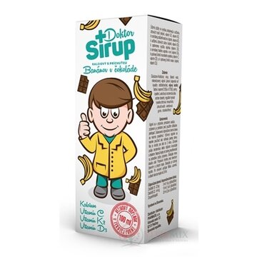 Doktor Sirup kalciový sirup s príchuťou Banánov v čokoláde 1x100 ml obrázok