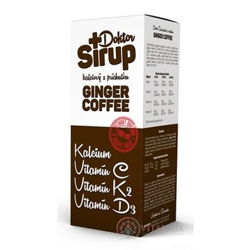 Doktor Sirup kalciový sirup s príchuťou GINGER COFFEE 1x200 ml obrázok