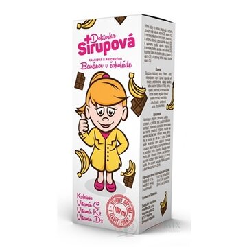Doktorka Sirupová kalciový sirup s príchuťou Banánov v čokoláde 1x100 ml obrázok