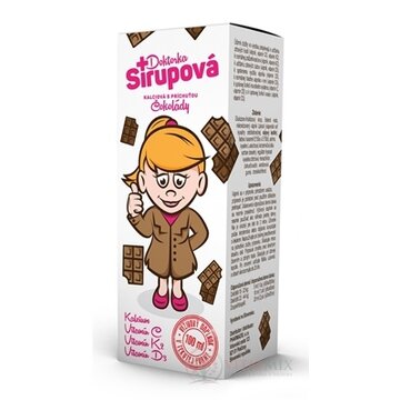 Doktorka Sirupová kalciový sirup s príchuťou Čokolády 1x100 ml obrázok
