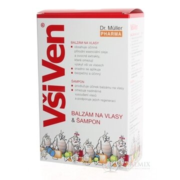 Dr. Müller VšiVen sada šampón 150 ml+balzam 150 ml+hrebeň, 1x1set obrázok