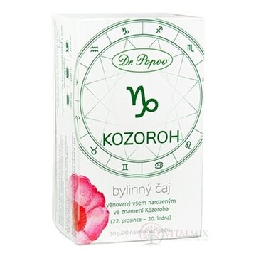 Dr. Popov Bylinný čaj KOZOROŽEC nálevové vrecúška 20x1,5 g (30 g) obrázok