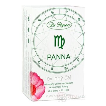 Dr. Popov Bylinný čaj PANNA nálevové vrecúška 20x1,5 g (30 g) obrázok