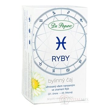 Dr. Popov Bylinný čaj RYBY nálevové vrecúška 20x1,5 g (30 g) obrázok
