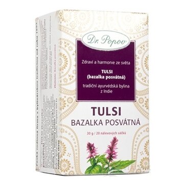 Dr. Popov Bylinný čaj TULSI (bazalka posvätná) nálevové vrecúška 20x1,5 g (30 g) obrázok