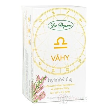Dr. Popov Bylinný čaj VÁHY nálevové vrecúška 20x1,5 g (30 g) obrázok