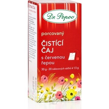 DR. POPOV ČAJ ČISTIACI S ČERVENOU REPOU nálevové vrecúška 20x1,5 g (30 g) obrázok