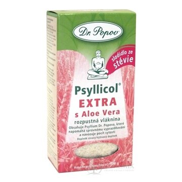 DR. POPOV PSYLLICOL EXTRA s Aloe Vera rozpustná vlaknina s príchuťou citrusov 1x100 g obrázok
