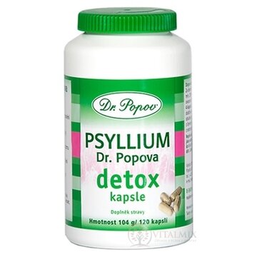 DR. POPOV PSYLLIUM DETOX cps 1x120 ks obrázok