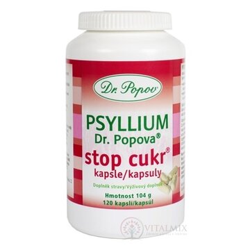 DR. POPOV PSYLLIUM STOP CUKR cps 1x120 ks obrázok