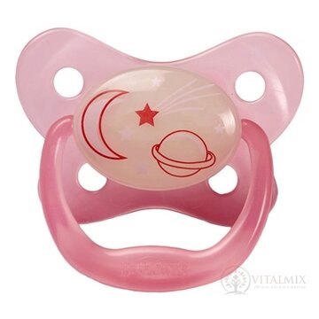 Dr.BROWN´S CUMLÍK PreVent ORTODONT SVIETIACI 6-18M, ružový, 1x1 ks obrázok